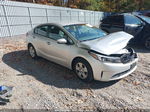 2017 Kia Forte Lx Silver vin: 3KPFK4A74HE015756