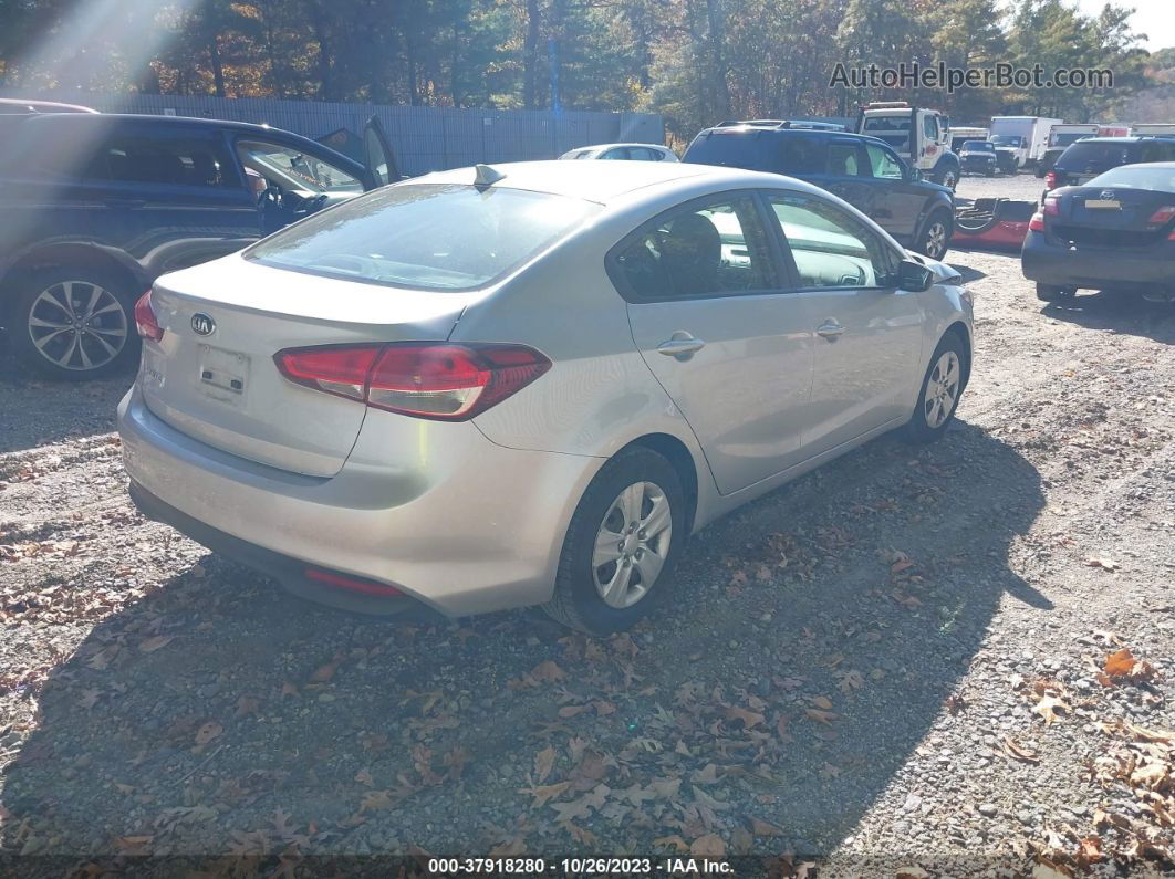 2017 Kia Forte Lx Silver vin: 3KPFK4A74HE015756