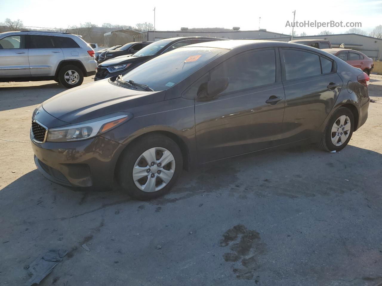 2017 Kia Forte Lx Gray vin: 3KPFK4A74HE046196