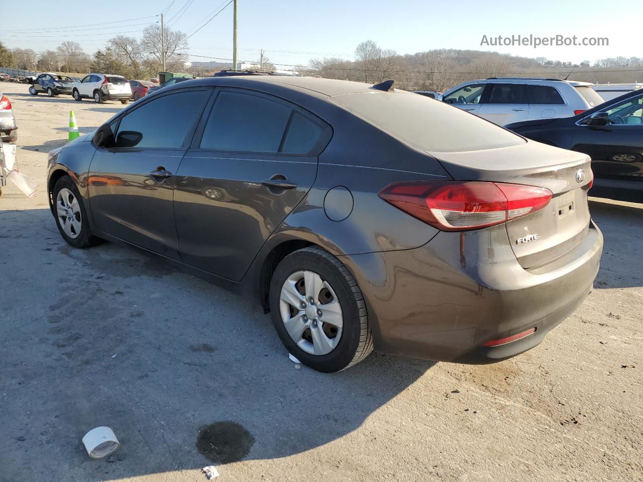 2017 Kia Forte Lx Gray vin: 3KPFK4A74HE046196