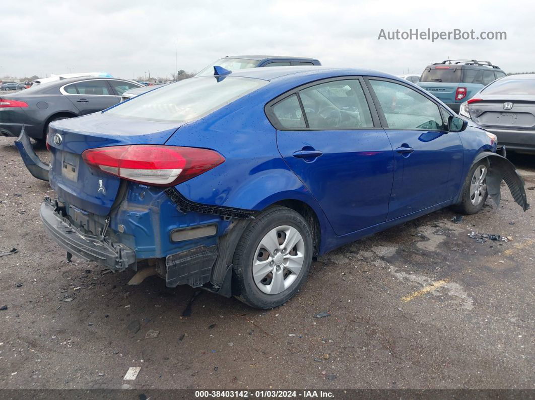 2017 Kia Forte Lx Blue vin: 3KPFK4A74HE053228