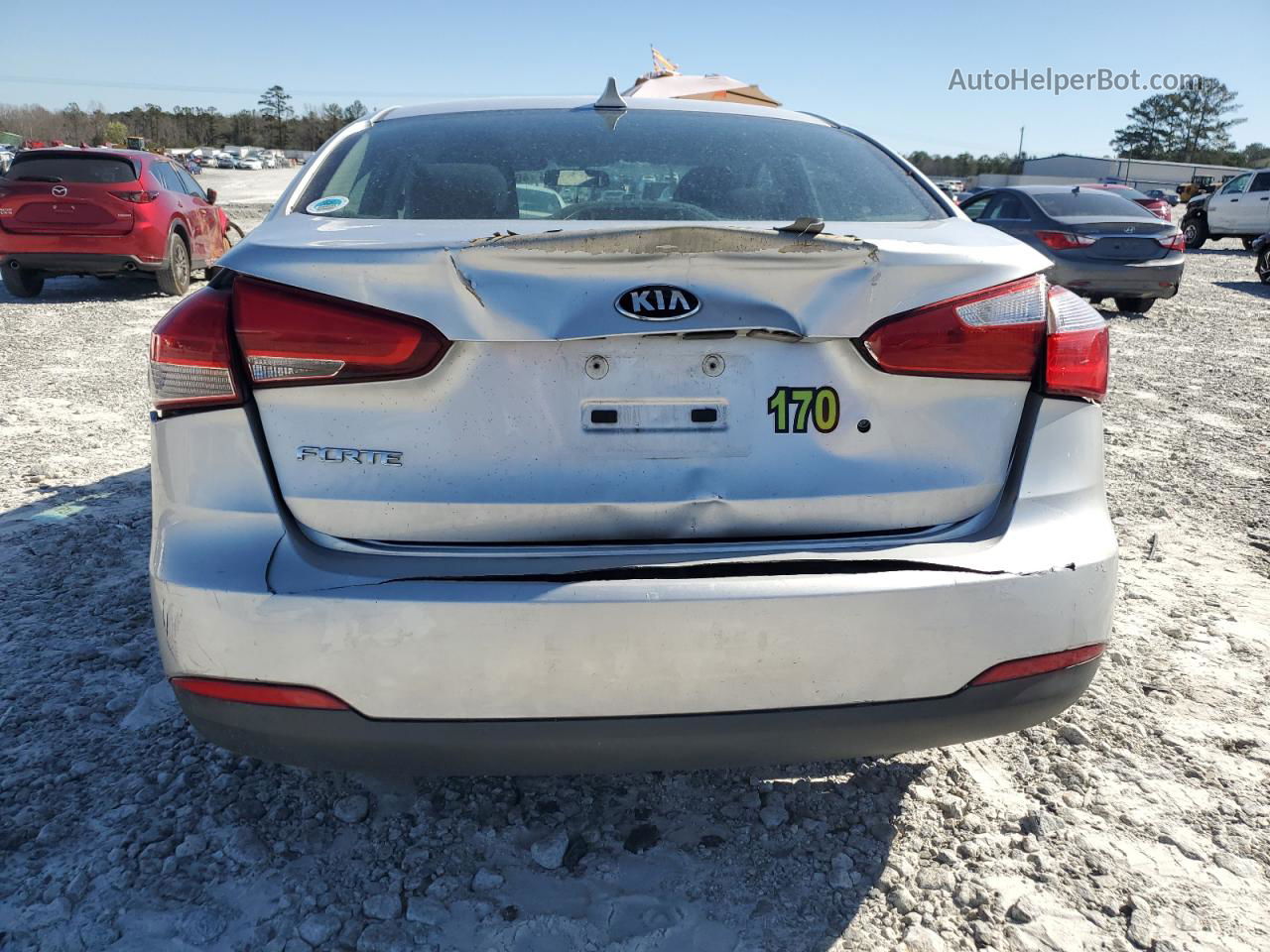 2017 Kia Forte Lx Silver vin: 3KPFK4A74HE073706