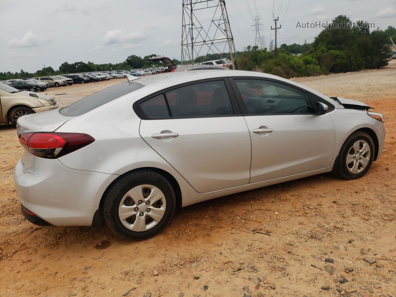 2017 Kia Forte Lx Silver vin: 3KPFK4A74HE091445