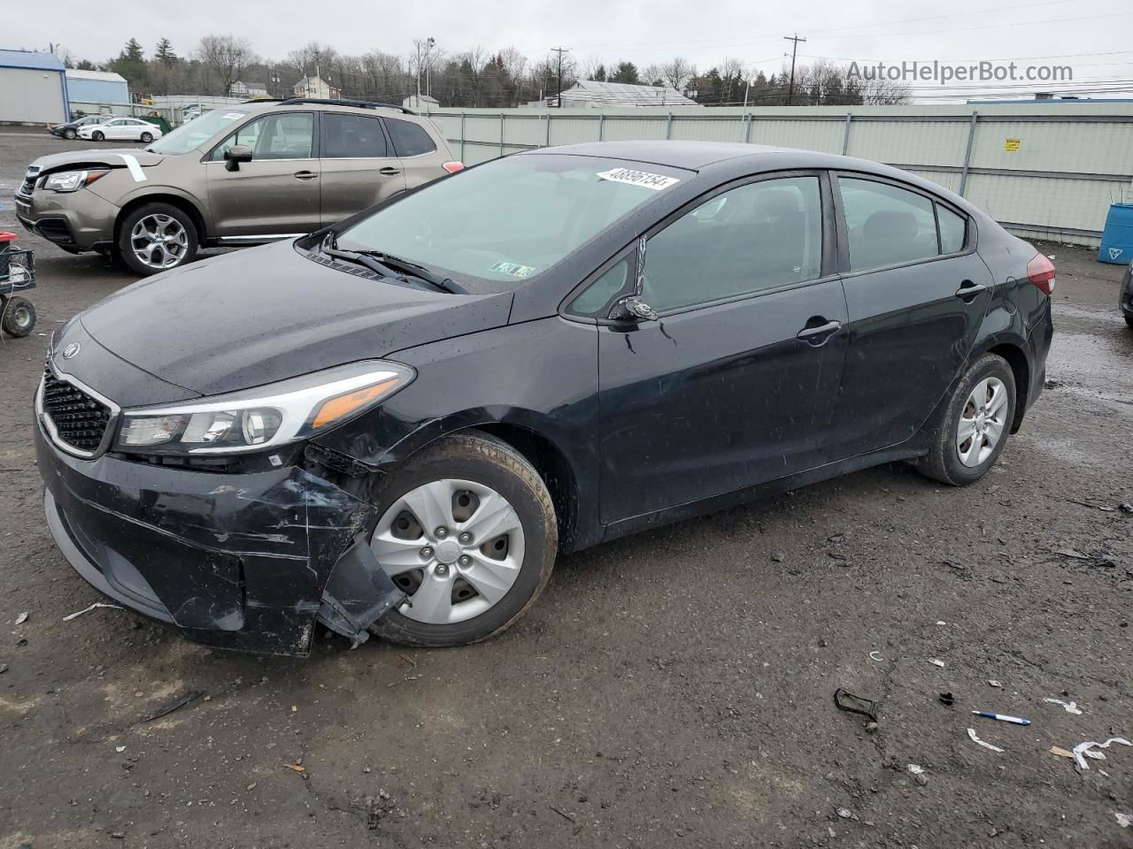 2017 Kia Forte Lx Black vin: 3KPFK4A74HE100791