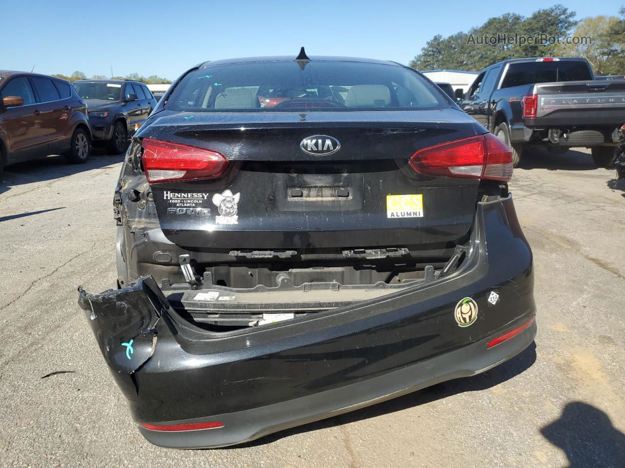 2017 Kia Forte Lx Black vin: 3KPFK4A74HE119745