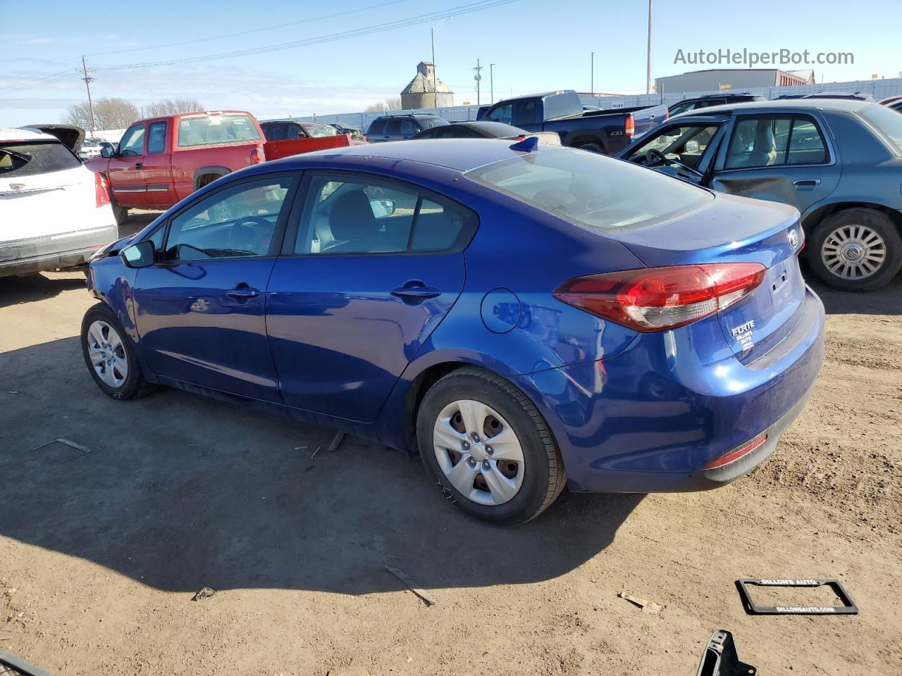 2017 Kia Forte Lx Синий vin: 3KPFK4A74HE122404