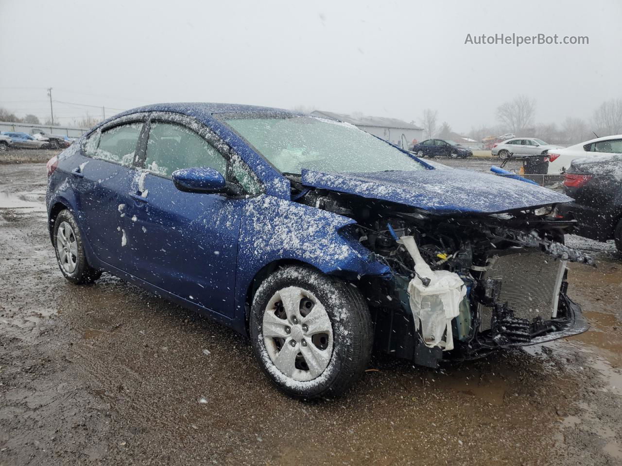 2018 Kia Forte Lx Синий vin: 3KPFK4A74JE210553