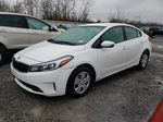 2018 Kia Forte Lx White vin: 3KPFK4A74JE228213