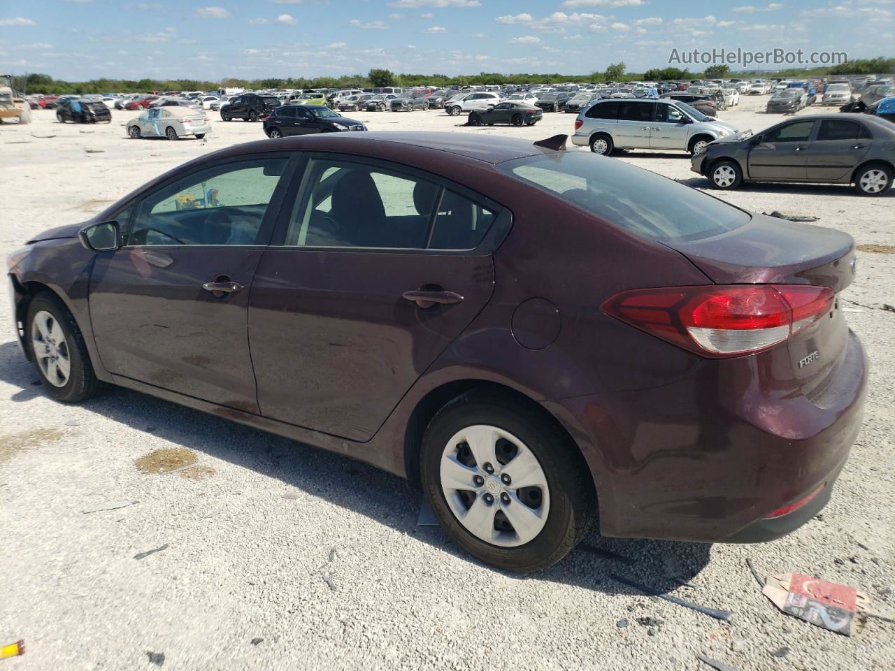 2018 Kia Forte Lx Бордовый vin: 3KPFK4A74JE228924