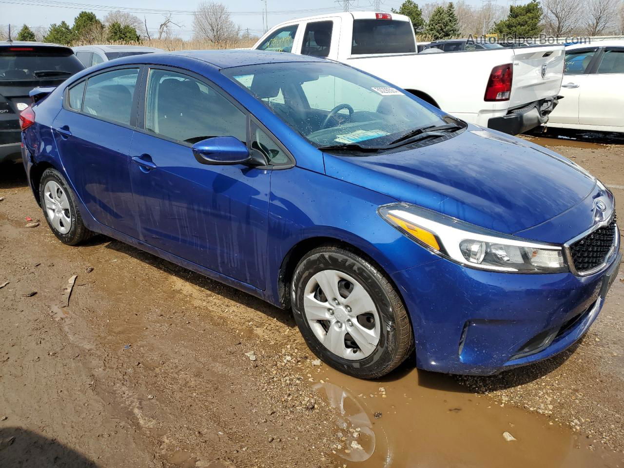 2018 Kia Forte Lx Синий vin: 3KPFK4A74JE264869