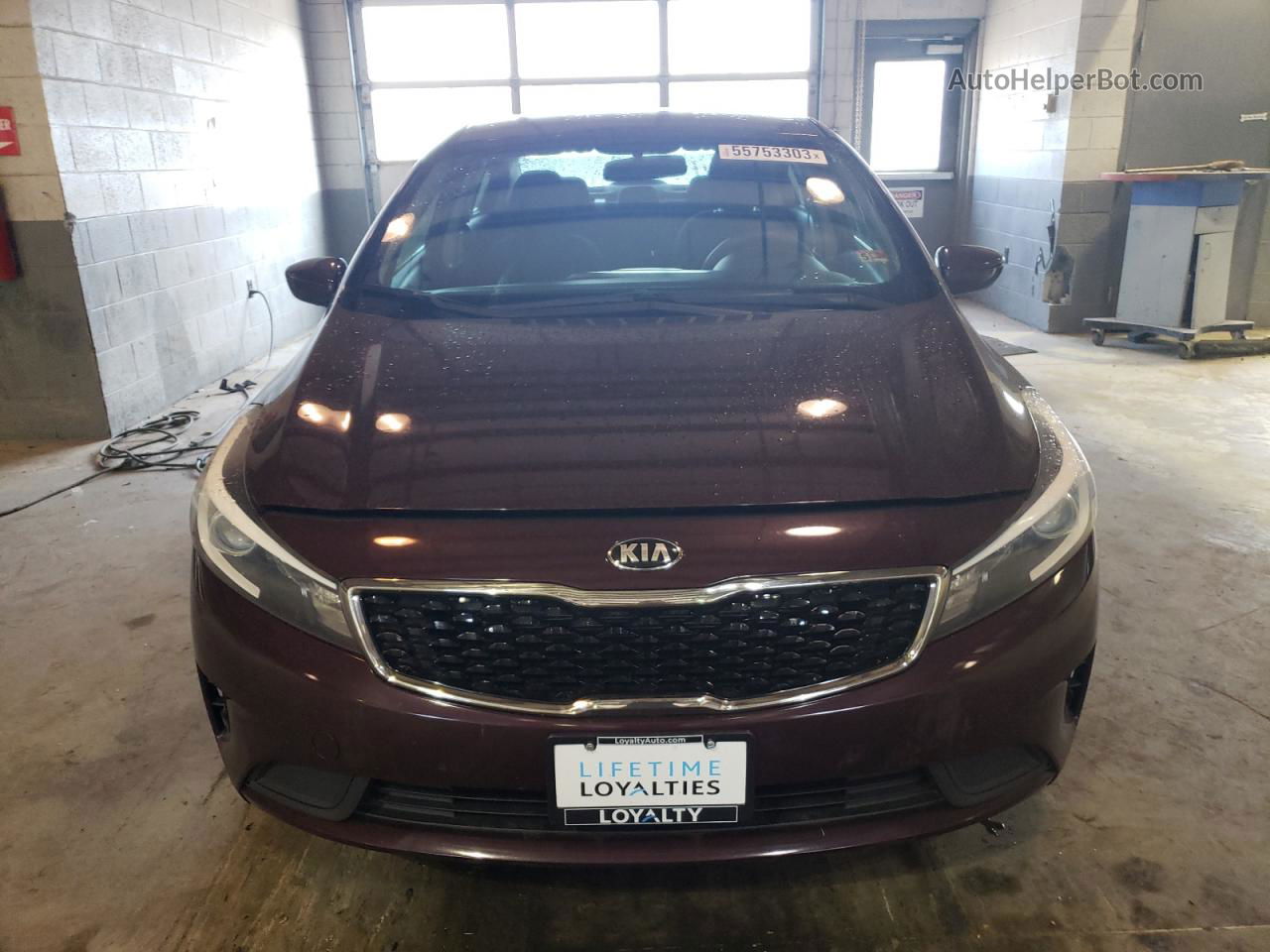 2017 Kia Forte Lx Burgundy vin: 3KPFK4A75HE054064