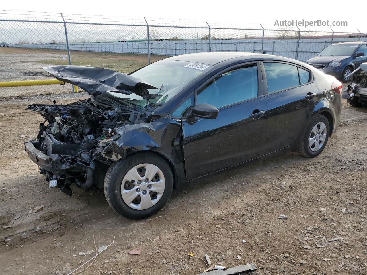 2017 Kia Forte Lx Black vin: 3KPFK4A75HE067526