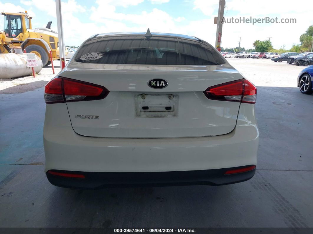 2017 Kia Forte Lx White vin: 3KPFK4A75HE069762