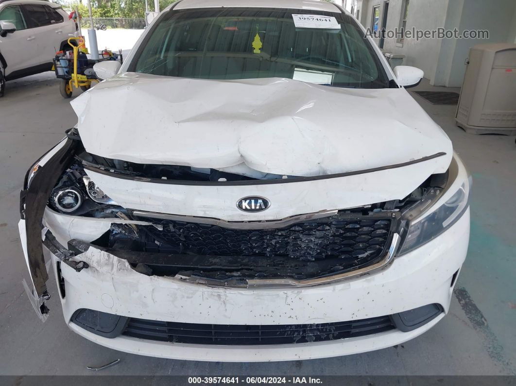 2017 Kia Forte Lx White vin: 3KPFK4A75HE069762