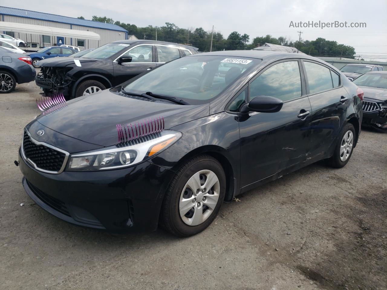 2017 Kia Forte Lx Black vin: 3KPFK4A75HE083354