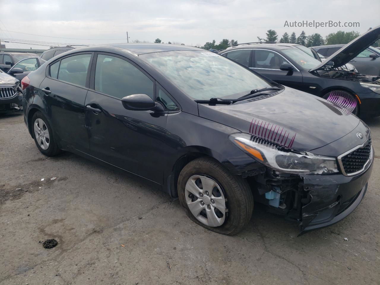 2017 Kia Forte Lx Black vin: 3KPFK4A75HE083354