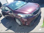 2017 Kia Forte Lx Maroon vin: 3KPFK4A75HE091132