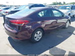 2017 Kia Forte Lx Maroon vin: 3KPFK4A75HE091132