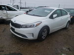 2017 Kia Forte Lx White vin: 3KPFK4A75HE096525