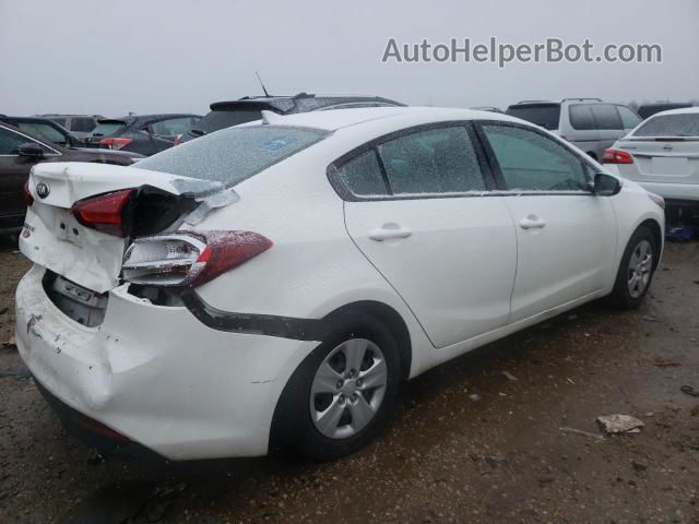 2017 Kia Forte Lx White vin: 3KPFK4A75HE096525