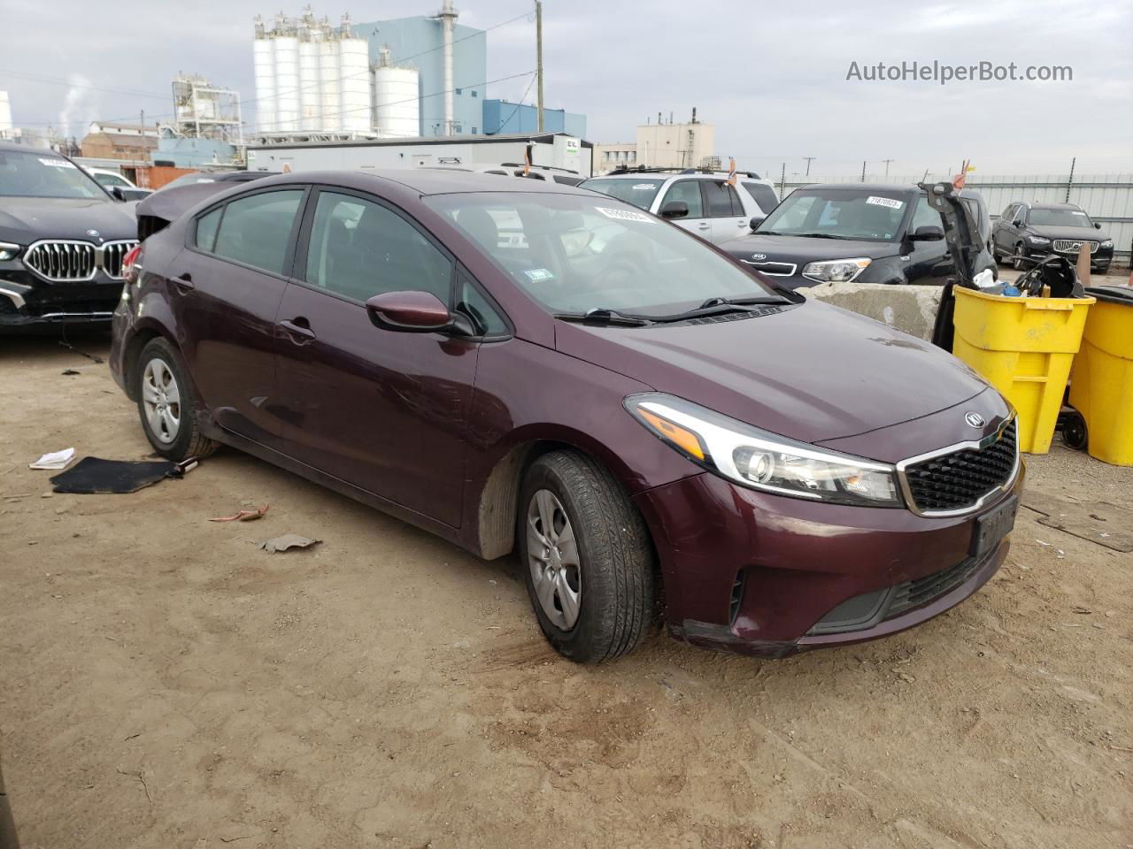 2017 Kia Forte Lx Purple vin: 3KPFK4A75HE130592