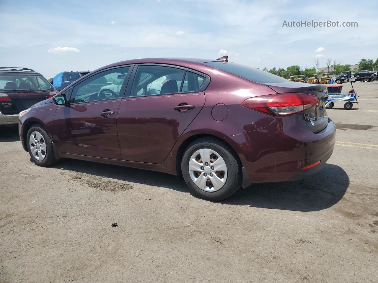 2017 Kia Forte Lx Maroon vin: 3KPFK4A75HE147022