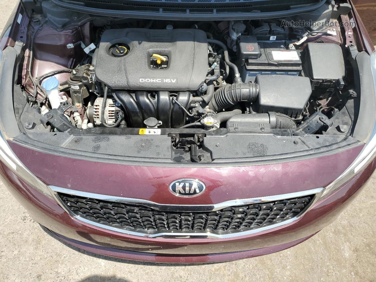 2017 Kia Forte Lx Maroon vin: 3KPFK4A75HE147022