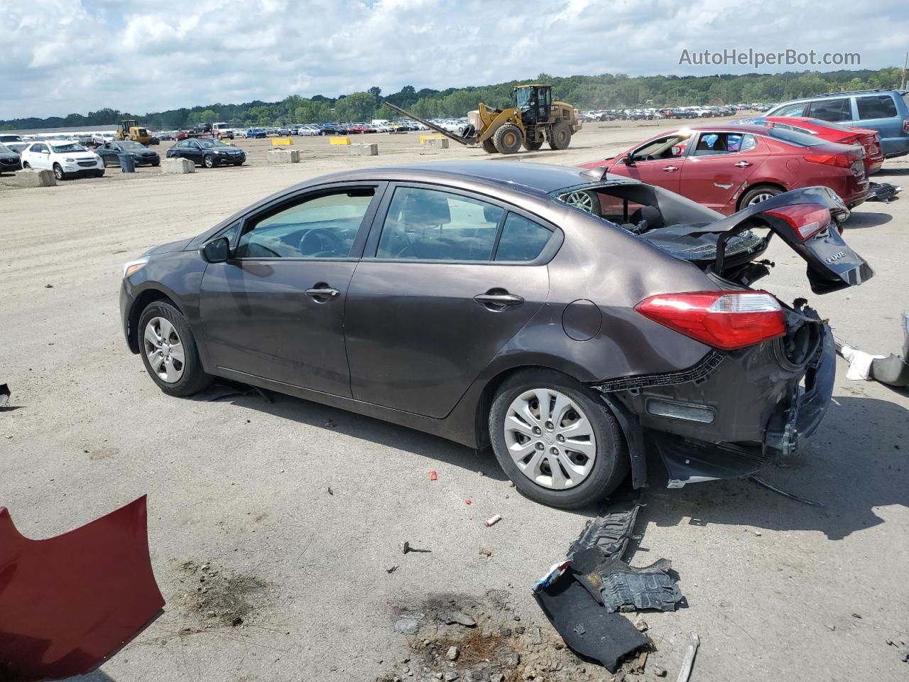 2018 Kia Forte Lx Gray vin: 3KPFK4A75JE183511