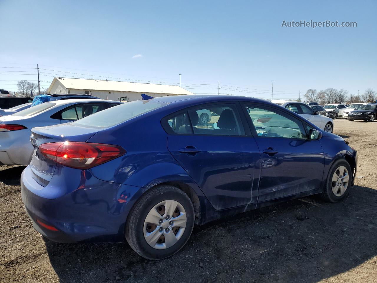 2018 Kia Forte Lx Синий vin: 3KPFK4A75JE211159