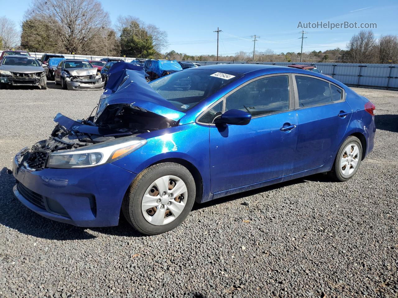 2018 Kia Forte Lx Blue vin: 3KPFK4A75JE258594