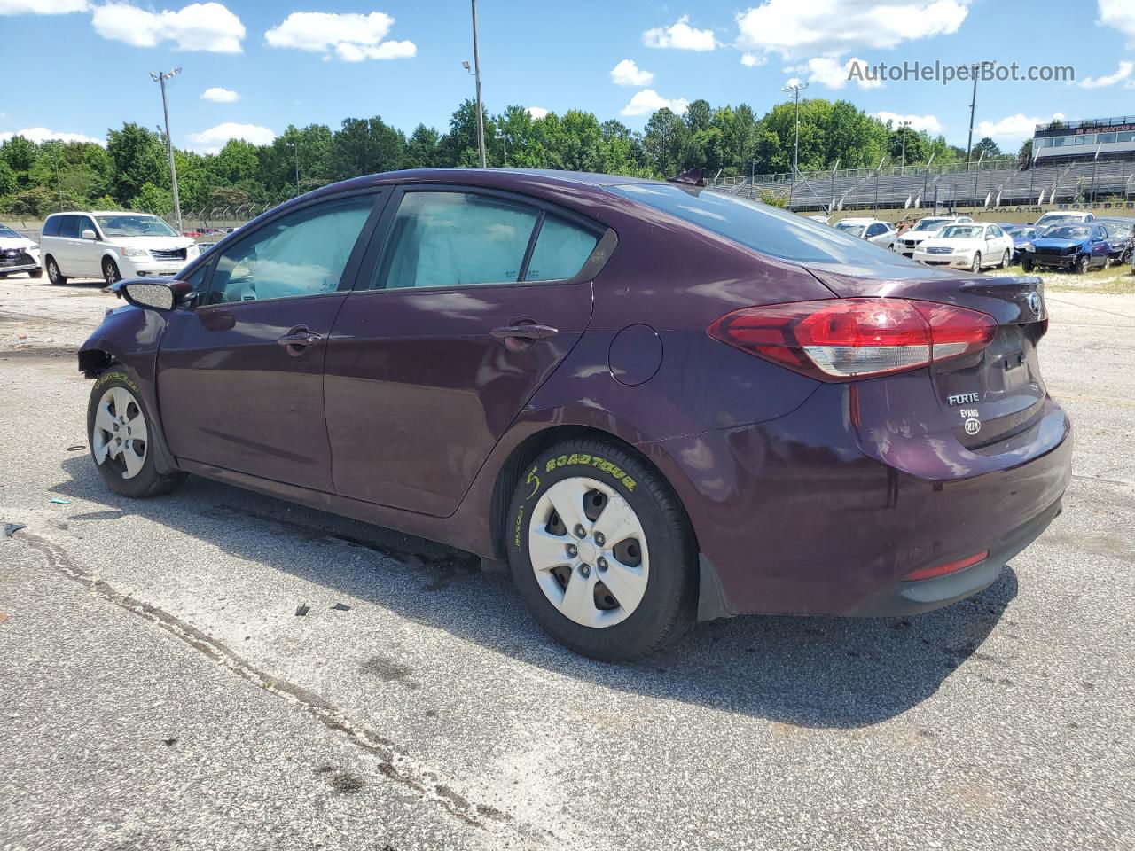 2018 Kia Forte Lx Burgundy vin: 3KPFK4A75JE269157