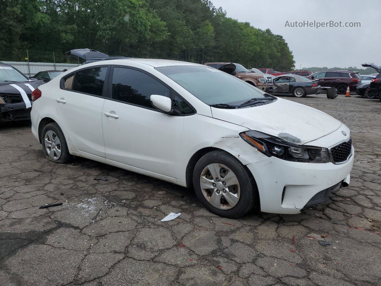 2017 Kia Forte Lx Белый vin: 3KPFK4A76HE019274