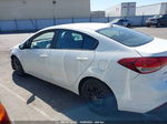 2017 Kia Forte Lx White vin: 3KPFK4A76HE044031