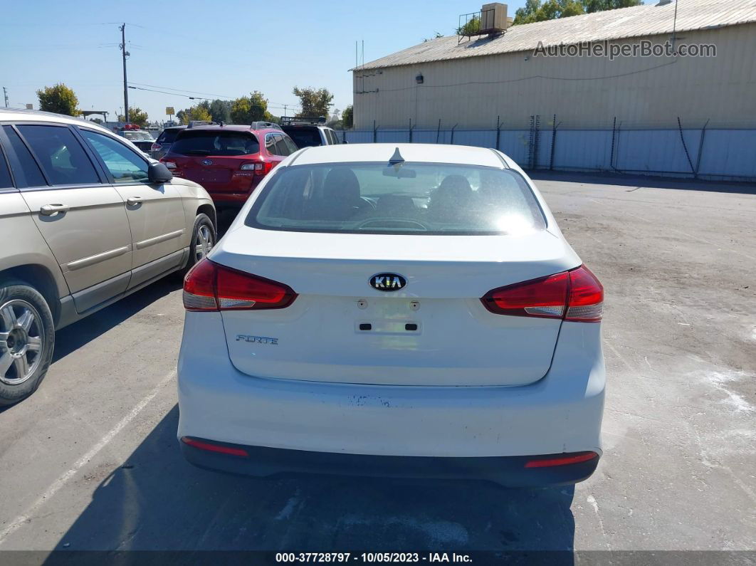 2017 Kia Forte Lx White vin: 3KPFK4A76HE044031