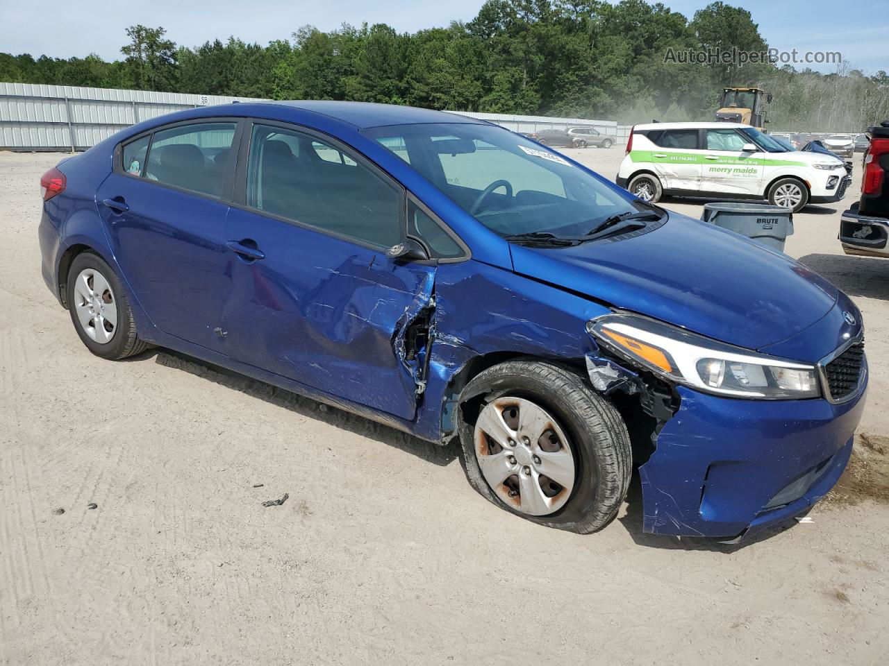 2017 Kia Forte Lx Blue vin: 3KPFK4A76HE045955