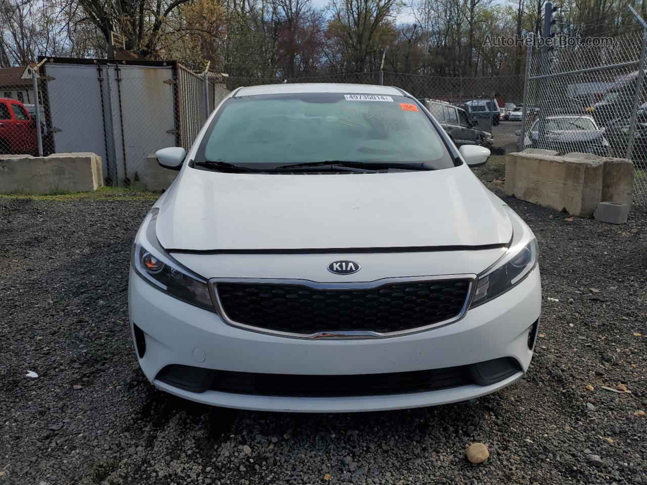 2017 Kia Forte Lx White vin: 3KPFK4A76HE086733