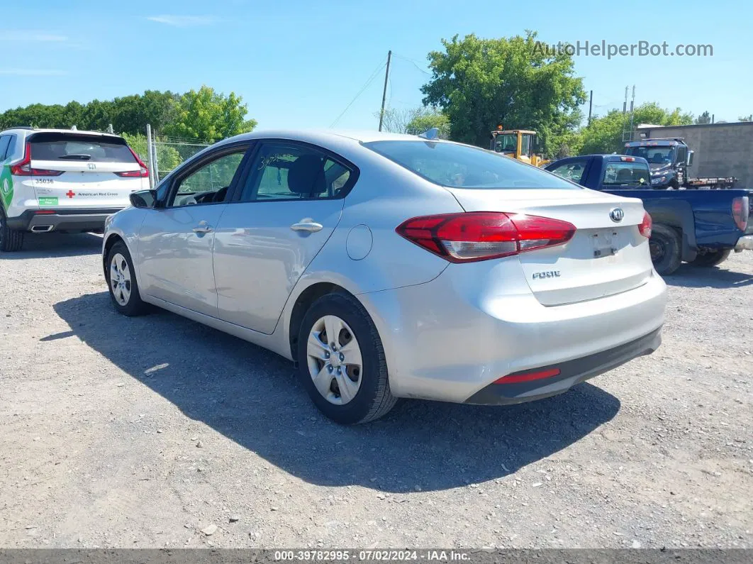 2017 Kia Forte Lx Silver vin: 3KPFK4A76HE101358