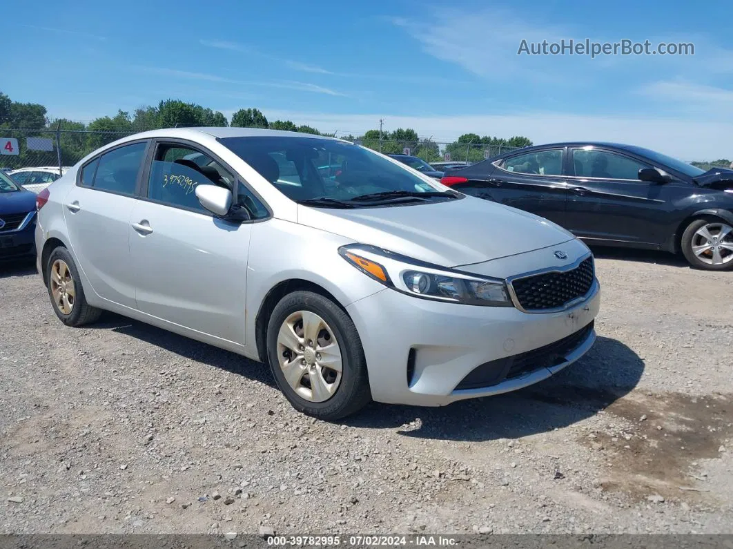 2017 Kia Forte Lx Silver vin: 3KPFK4A76HE101358