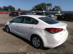 2017 Kia Forte Lx White vin: 3KPFK4A76HE157350