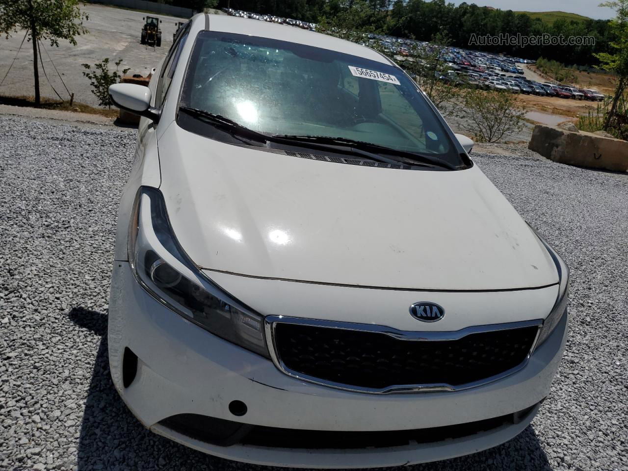 2018 Kia Forte Lx White vin: 3KPFK4A76JE234384