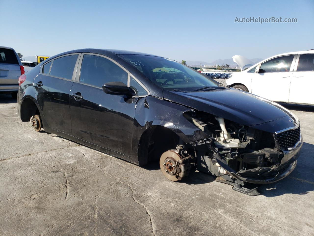 2017 Kia Forte Lx Black vin: 3KPFK4A77HE011930