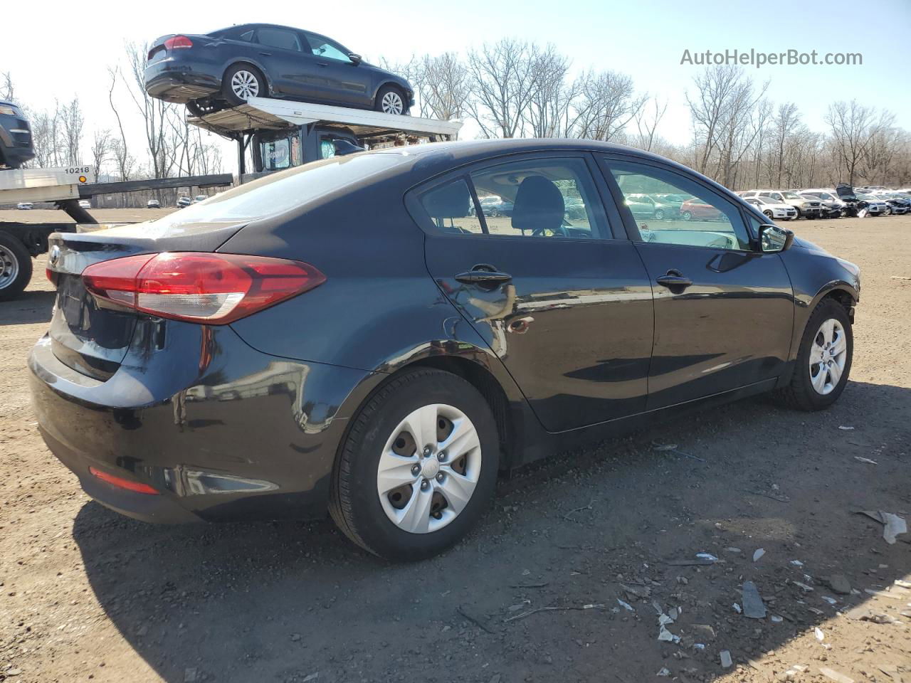 2017 Kia Forte Lx Black vin: 3KPFK4A77HE018876