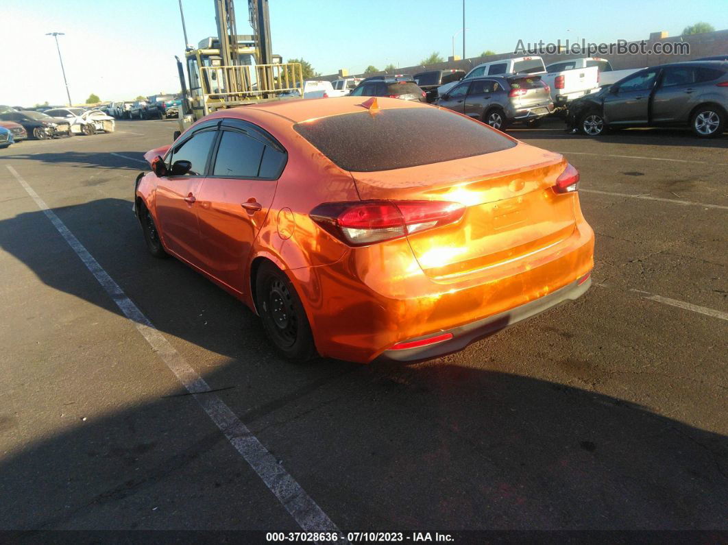 2017 Kia Forte Lx Orange vin: 3KPFK4A77HE022619