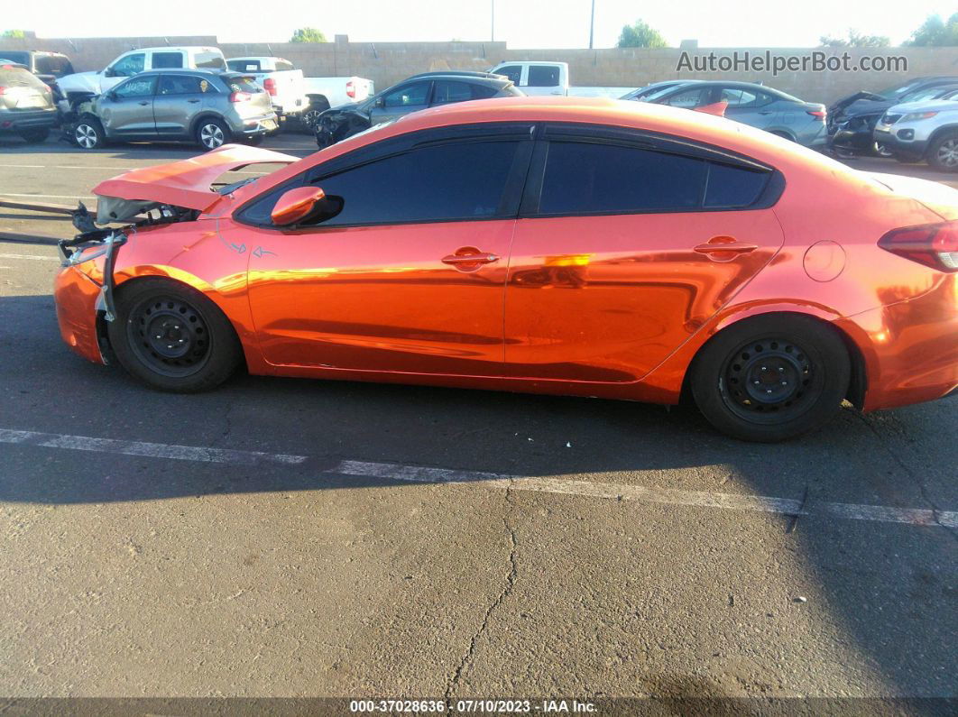 2017 Kia Forte Lx Orange vin: 3KPFK4A77HE022619