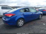 2017 Kia Forte Lx Blue vin: 3KPFK4A77HE044569