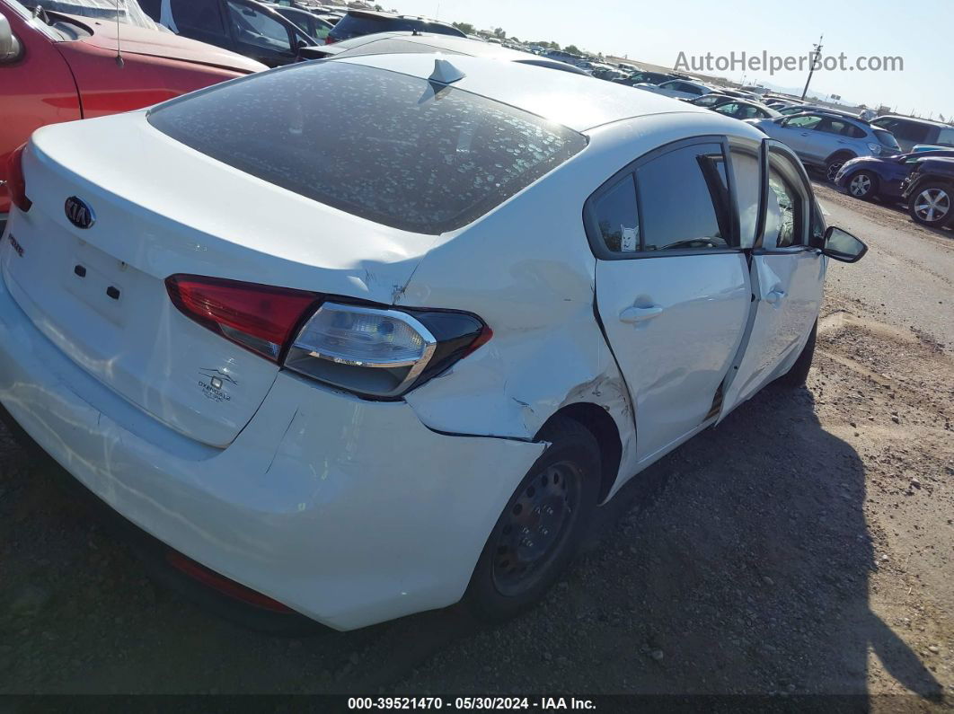 2017 Kia Forte Lx White vin: 3KPFK4A77HE053370