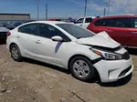 2017 Kia Forte Lx White vin: 3KPFK4A77HE084991