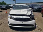 2017 Kia Forte Lx White vin: 3KPFK4A77HE084991