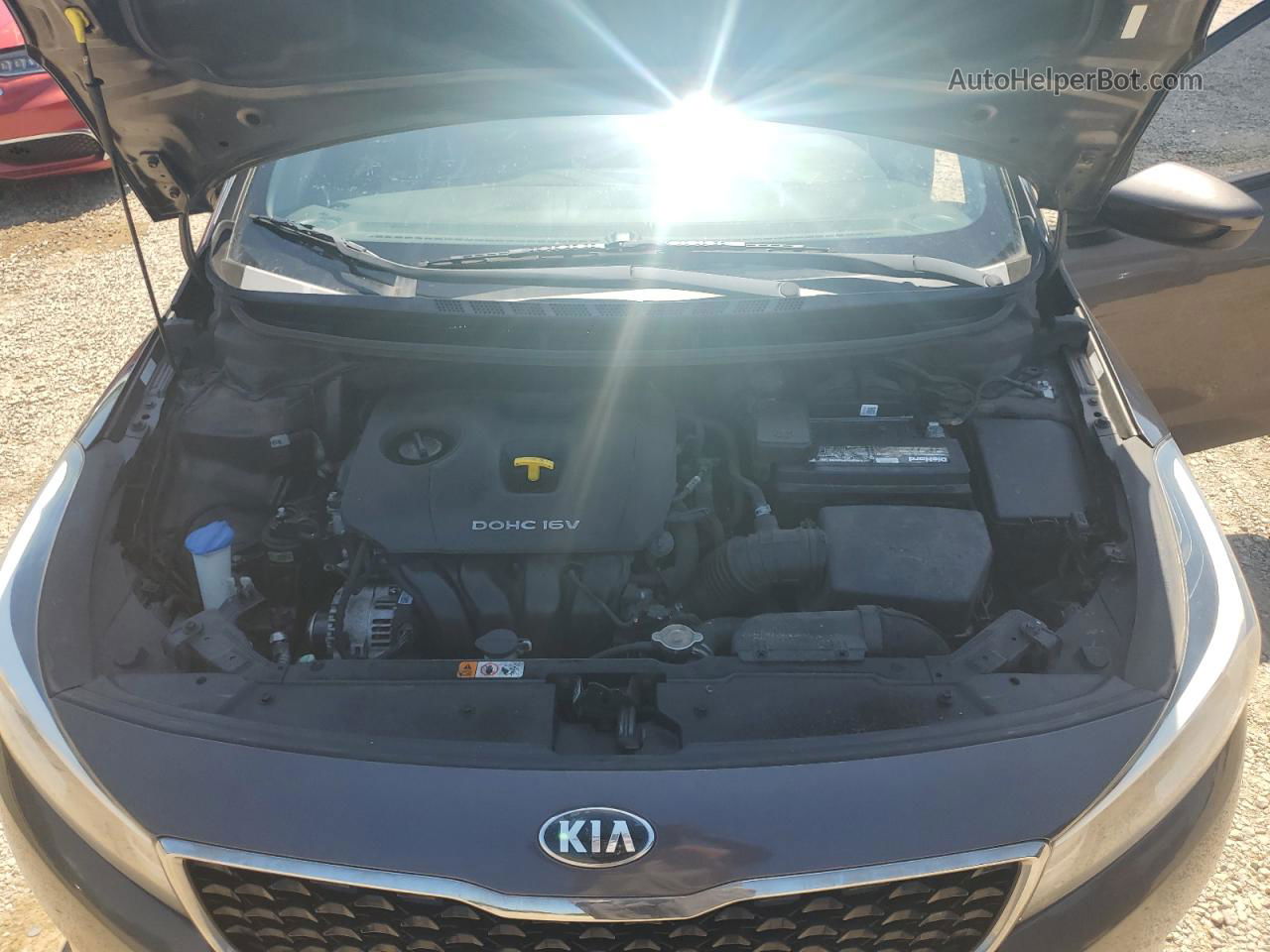 2017 Kia Forte Lx Brown vin: 3KPFK4A77HE123465