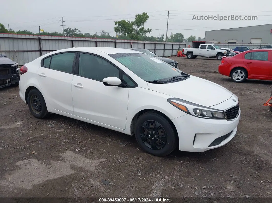 2017 Kia Forte Lx White vin: 3KPFK4A77HE127175